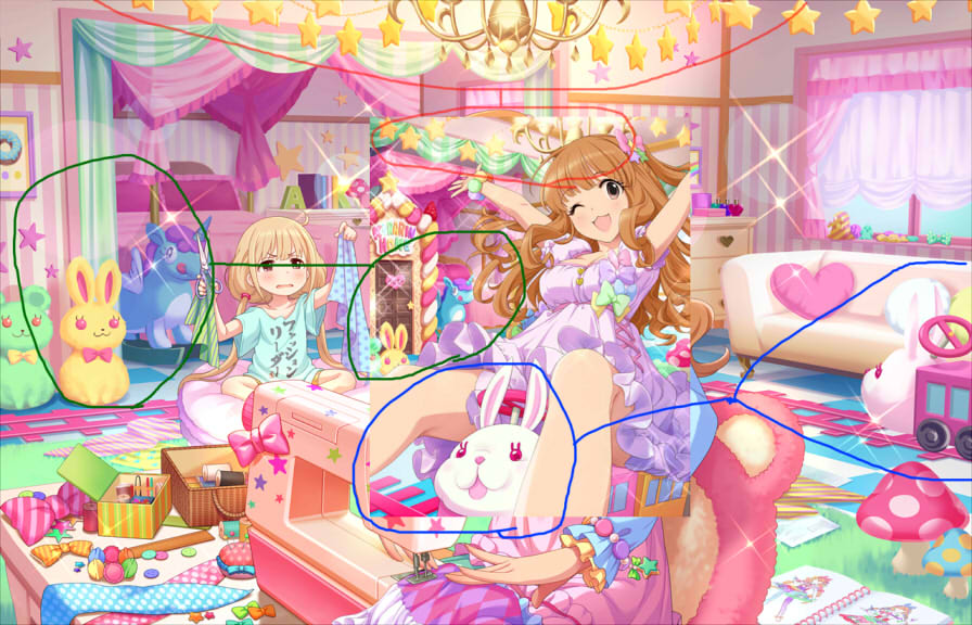 デレステ あんきら 狂騒曲 諸星きらりで見える背景がゴシックプリンセスと同じというお話 私室確定か By もばます