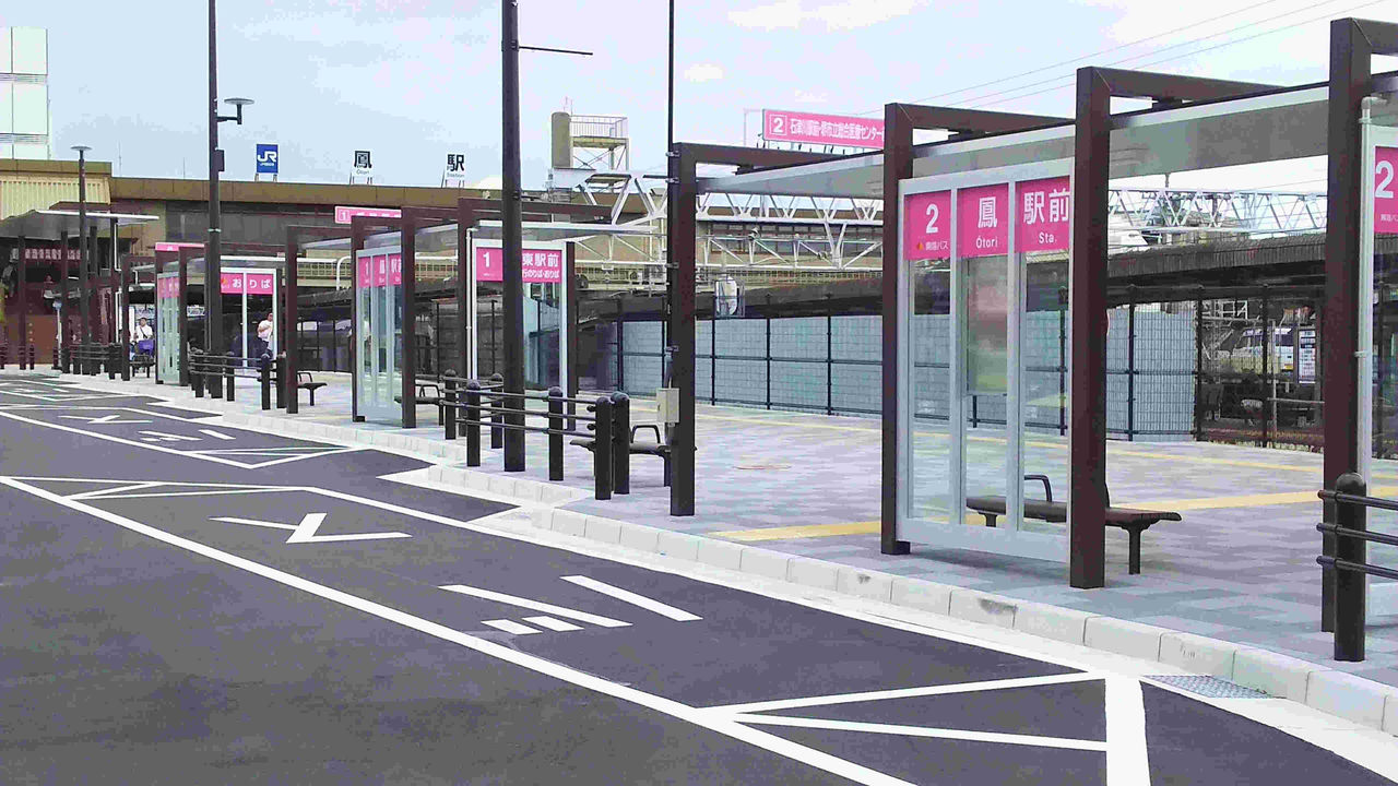 鳳駅前バスターミナル 全体像 ｊｒ阪和線ファン倶楽部