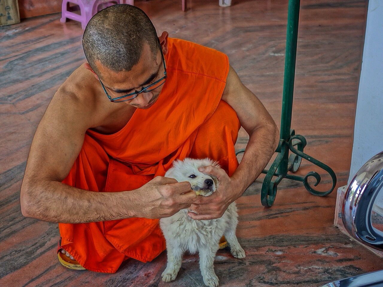 バングラデシュ寺の僧侶
