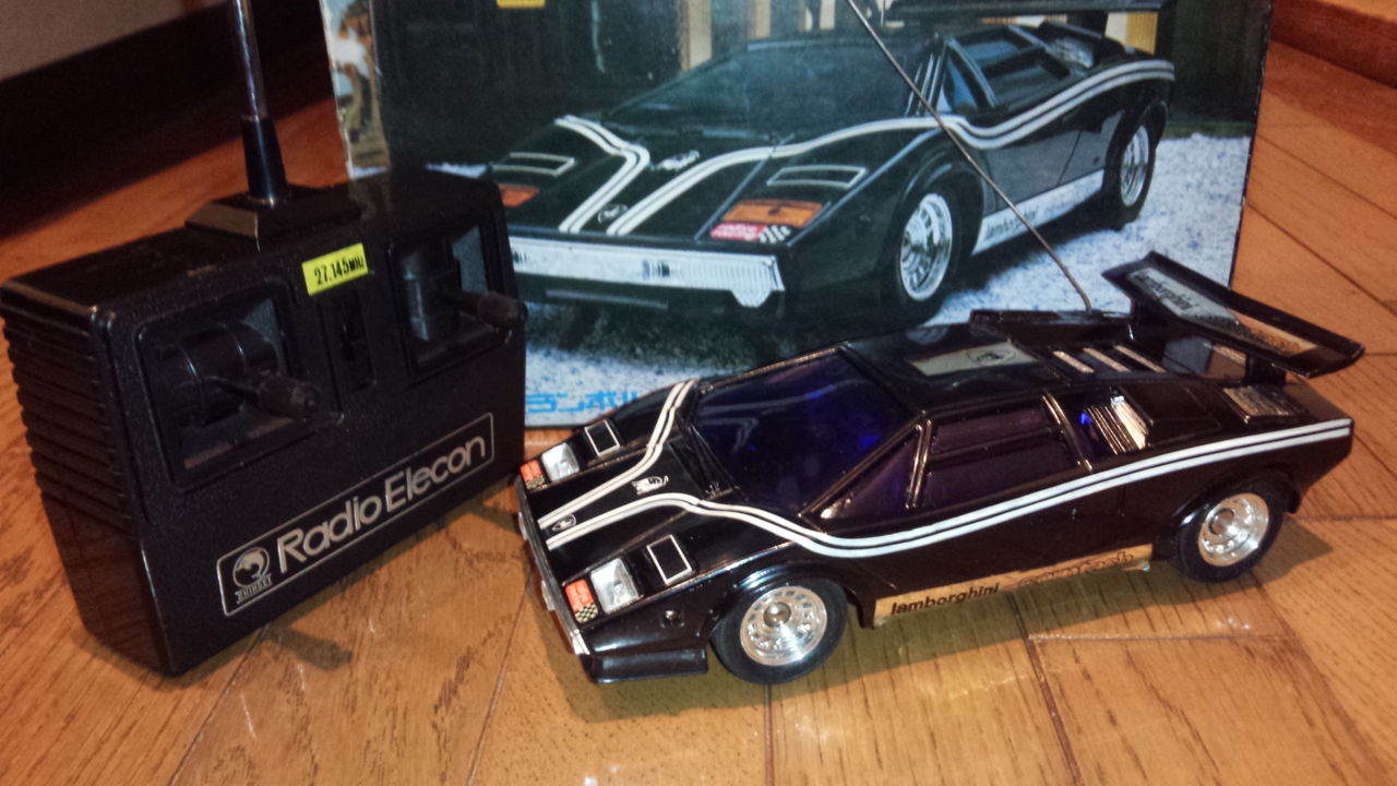 【可動品】【激レア】【美品】ラジコン　シンセイ　ランボルギーニ カウンタック 197?年【シンセイ ラジオエレコン1/20 ランボルギーニ カウンタック