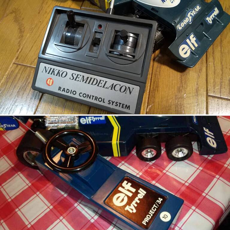 ニッコー　タイレルフォード　セミデラコンシリーズ　1/16 昭和　レトロ 1977年頃【NIKKO セミデラコン 1/16 タイレルフォード】6輪