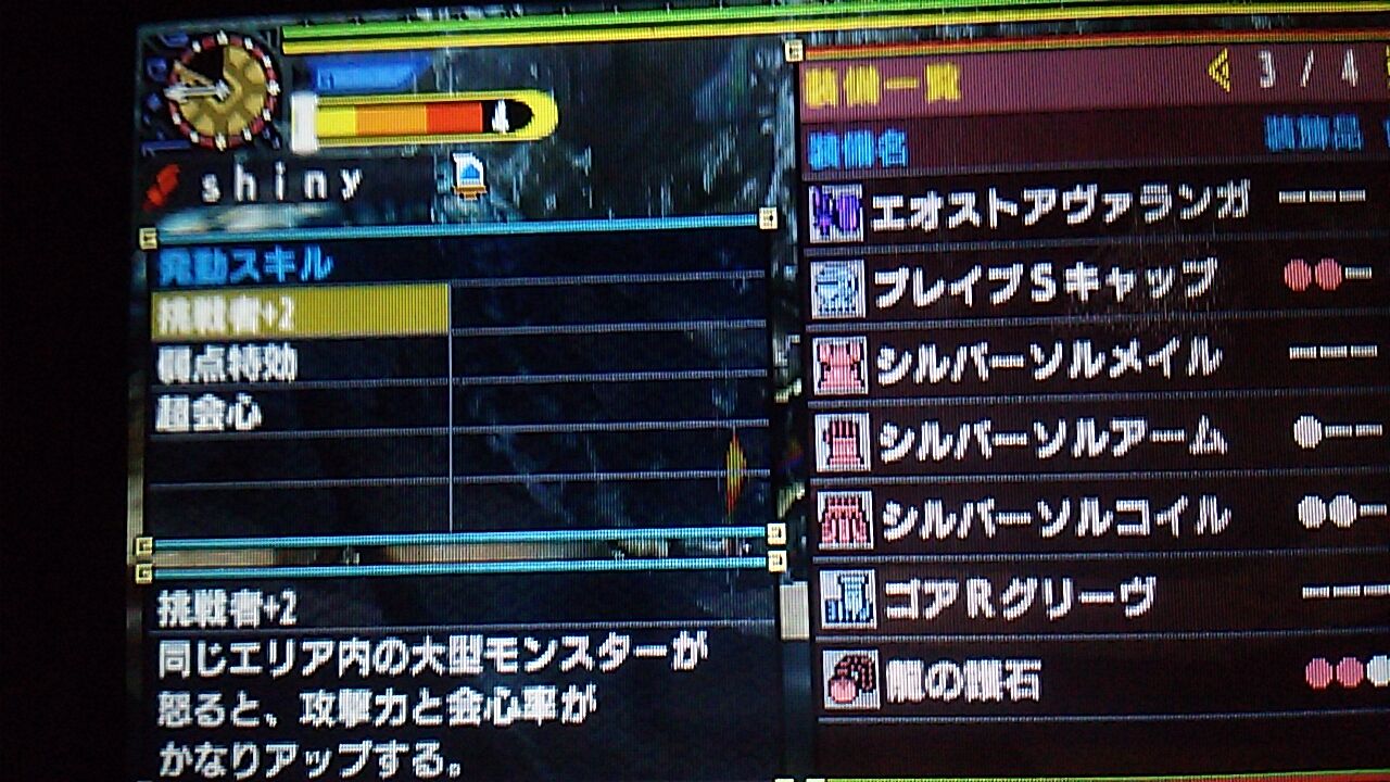 汝ノチカラヲ 見セテミヨ ガンス完ソロ 装備紹介 ゲーム攻略記 輝け ガンランス