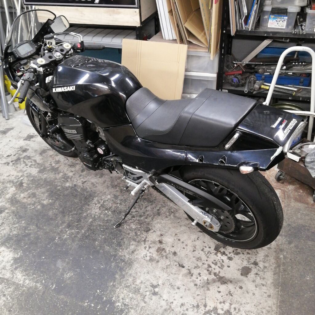 GPZ900R グラブバー タンデムバー キャンセルプレート : ss-muneda GPZ900R グラブバー タンデムバー キャンセルプレート : ss-muneda