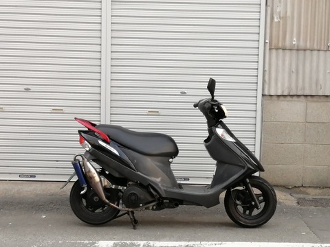 アドレス v125 ユーロチャンバー チャンバー型隔壁マフラー その
