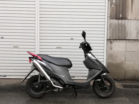 アドレスv125g k9 社外マフラー カチ上げ アドレスV125G アドレスV125S 社外マフラー カチ上げタイプ