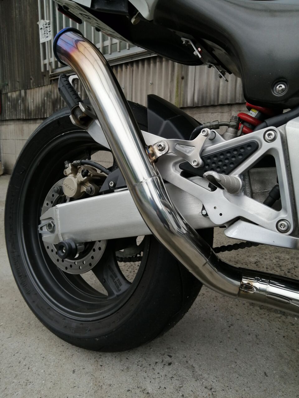 養蜂場。ジェイド純正流用加工フルエキ。カチアゲショート管 : ss-muneda