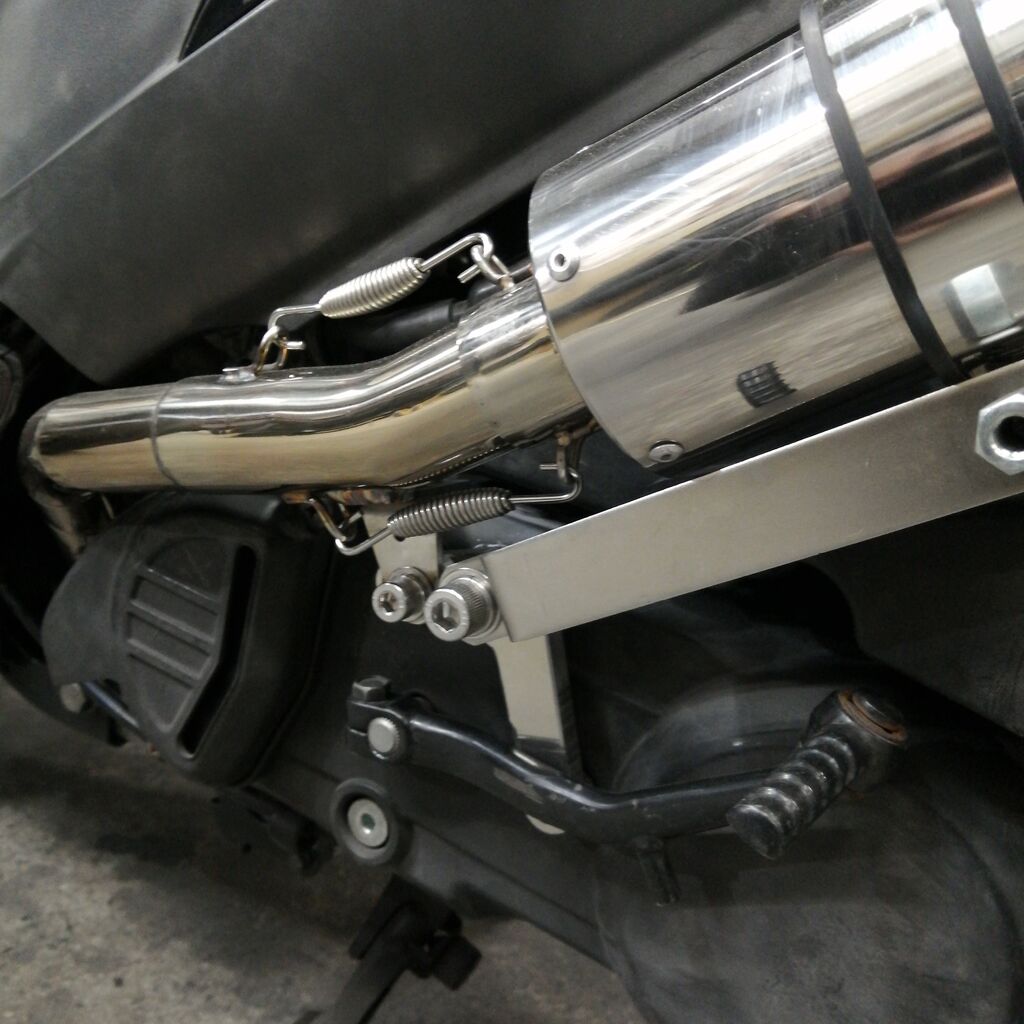 V125G 左出しマフラー ③ アドレス V125 左だしマフラー ワンオフ