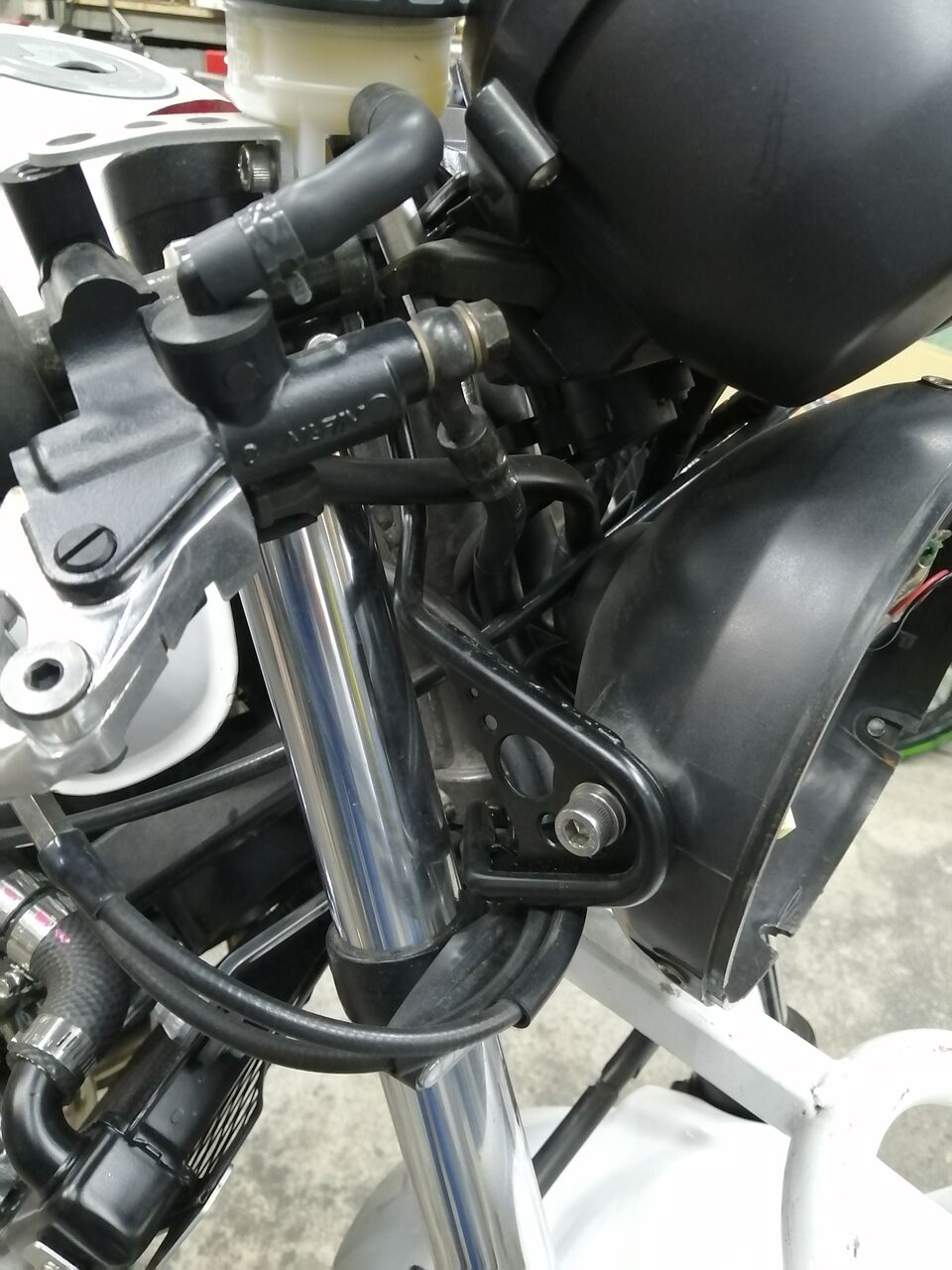 ライトステー 黒 CBX400F / NC07 ヘッドライト 純正 対応