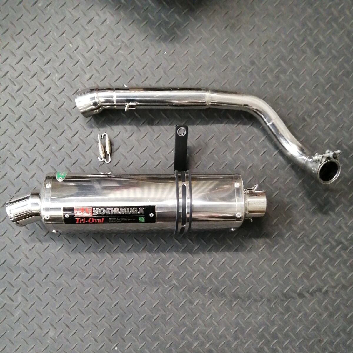 ハヤブサ 隼 ヨシムラ スリップオン Tri-oval サイクロン マフラー