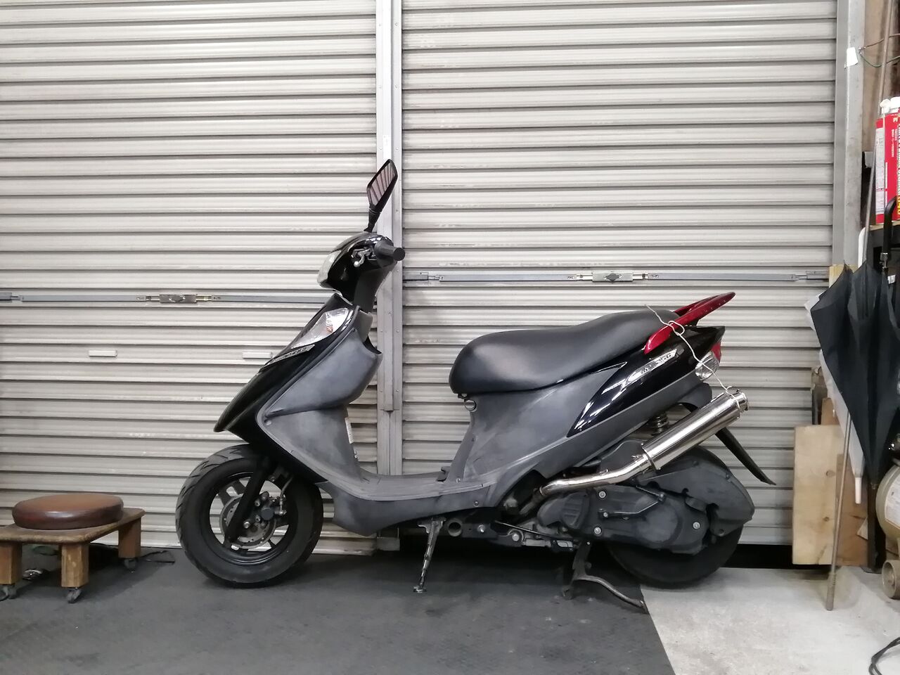 アドレスV125G 左出しマフラー ① アドレス V125 左だしマフラー アドレスV125G 左出しマフラー ① アドレス V125 左だしマフラー