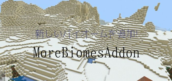 新しいバイオーム追加 Morebiomesaddon アドオン紹介 マイクラ好きのbelog ベログ