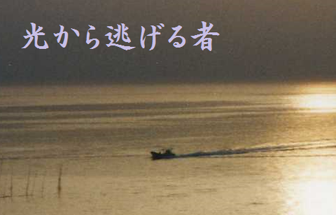 光から逃げる者