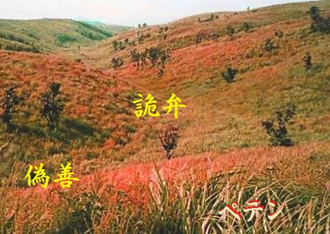 偽善　詭弁　ペテン