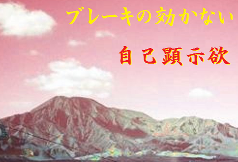 ブレーキの効かない自己顕示欲