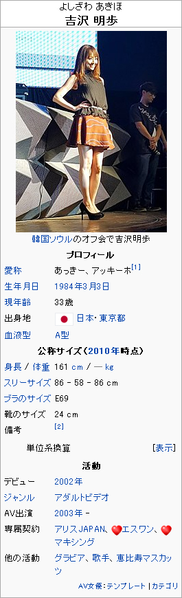 吉沢明歩-wiki