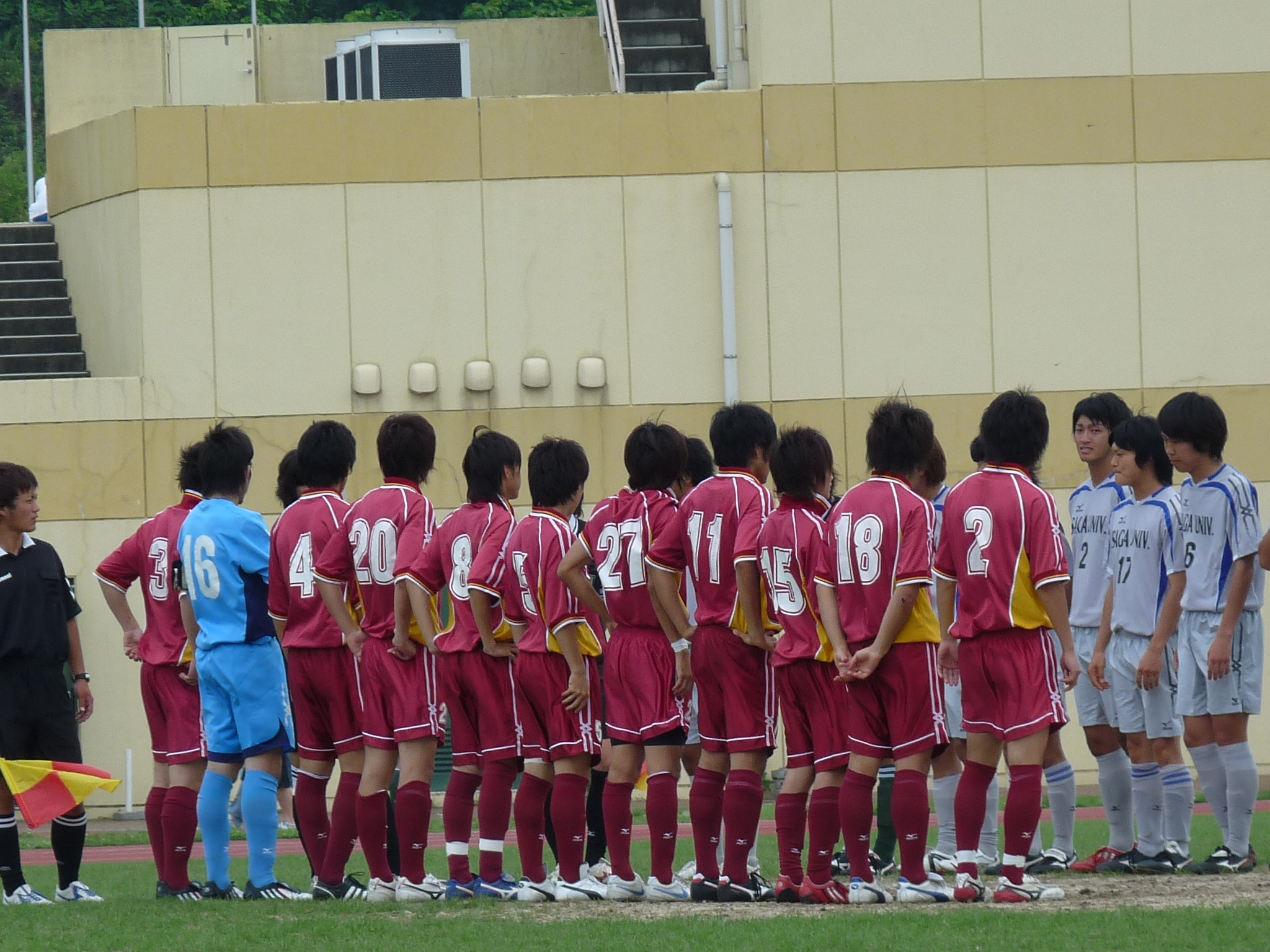 九州インカレ 準々決勝 福岡大学サッカー部 スタッフ部屋