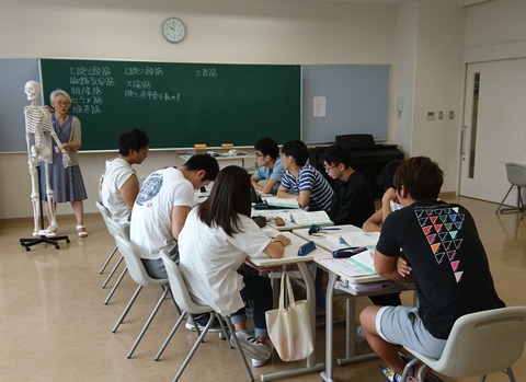 スポーツトレーナー学科授業風景