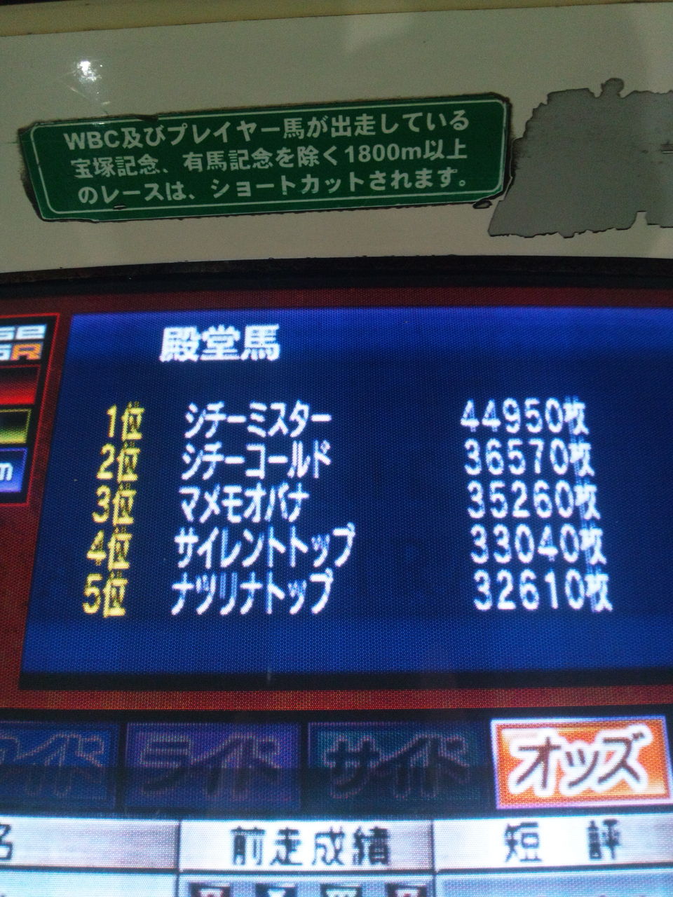 殿堂馬 バイヨンふじみ野 スターホースプログレスリターンズ殿堂馬
