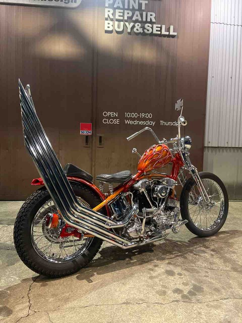 ハーレーショベル　シーシーバー HD純正 シーシーバー<BR>EVO ソフテイル ショベル 4速フレーム バック