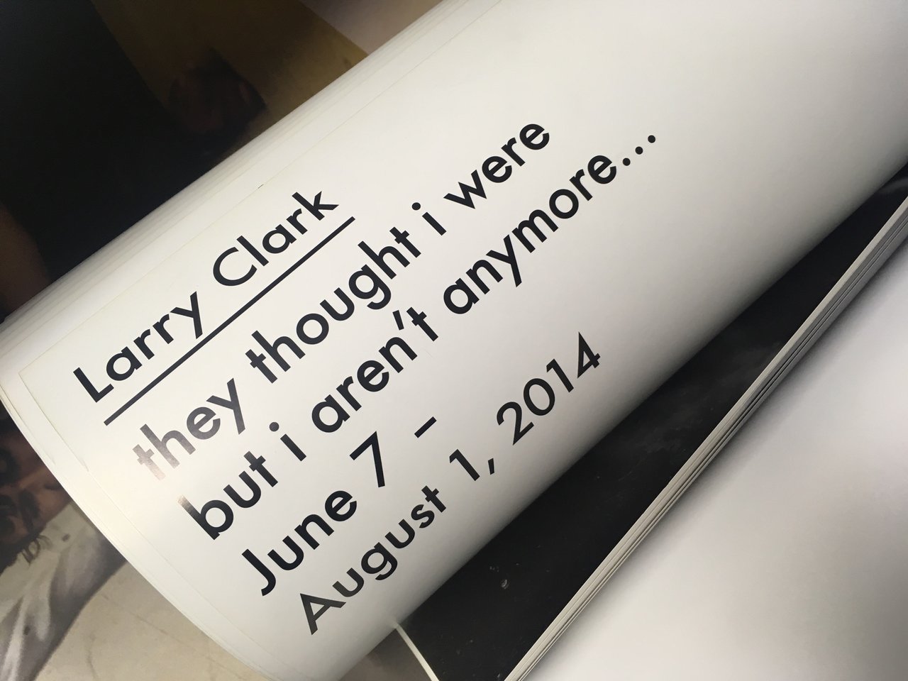 they thought i ラリー クラーク アートポスター they thought i ラリー クラーク アートポスター Larry Clark