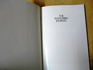 BOOK】EUPHOBIA JOURNAL : スタンダードブックストア