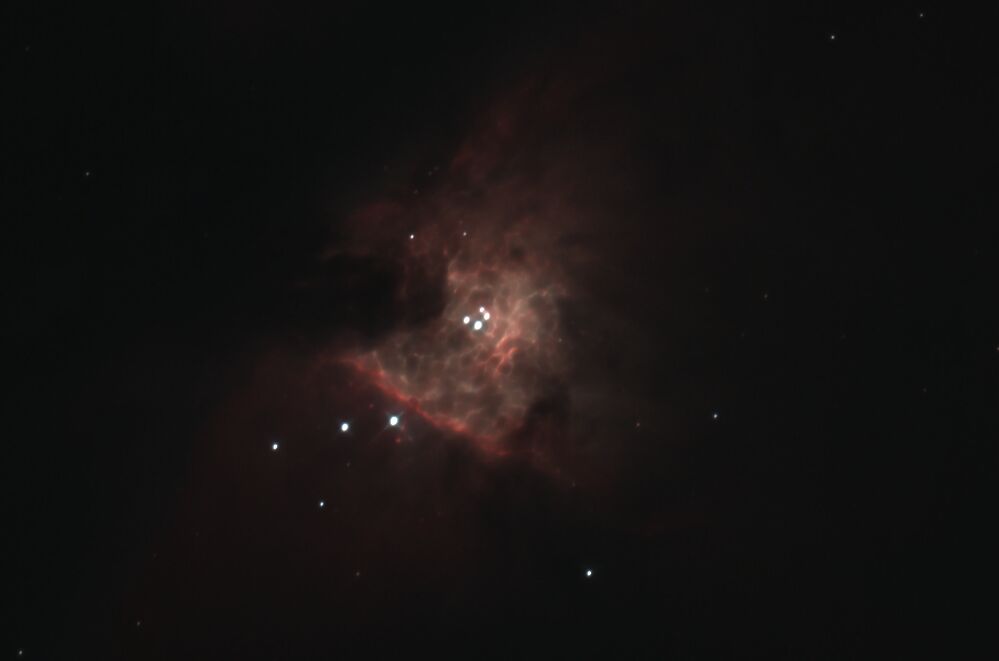 オリオン座星団 – オリオン座の大星雲 画像 , NGC1973 オリオン座の散光星雲 1/3撮影: 小さな天文台 – OCHP