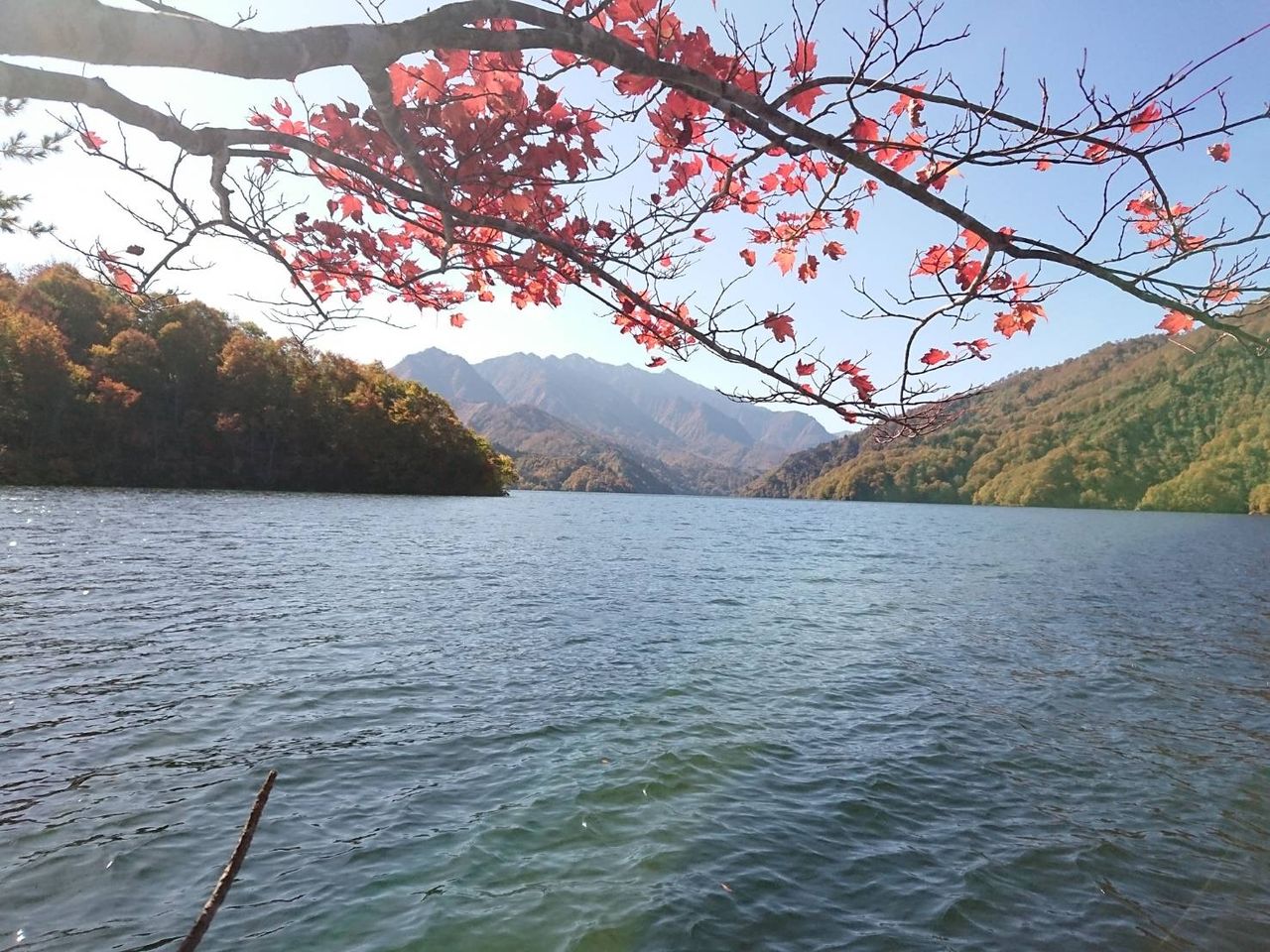 奥只見の紅葉 奥只見湖畔の宿 六方