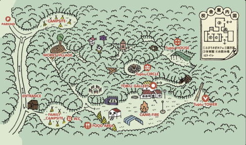 トビウキャンプ会場マップ