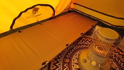 雪中キャンプコットストーブ