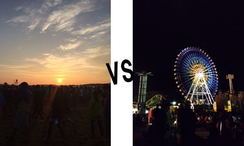ライジングサンロックフェスティバルVSジョインアライブ