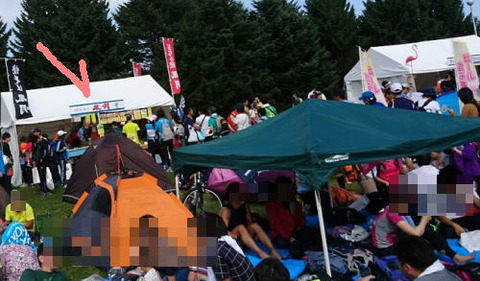 札幌マラソンお好み焼行列