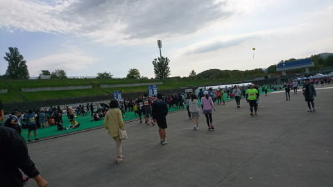 札幌マラソン競技場内