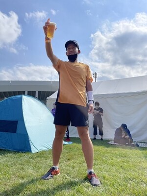 札幌マラソンゴールビール