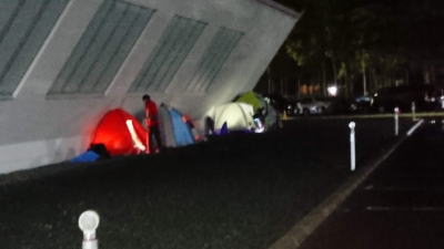 サロマゴール地点テント