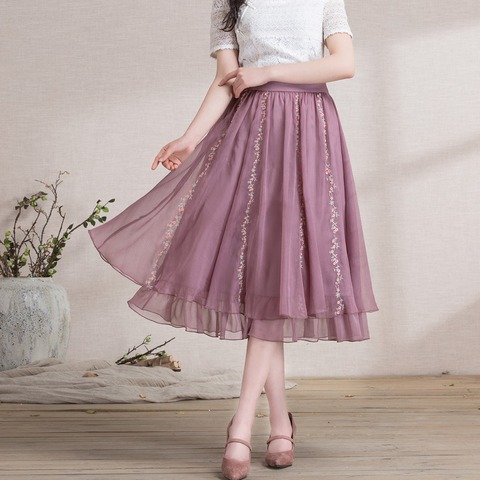 キラバイのショッピング記録 Aラインのハイウエストスカート2着