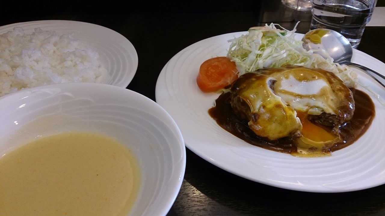 正月３日の ぐりる樹林亭 南森町 洋食屋 ハンバーグランチ なにわすてい ｐａｒｔ４