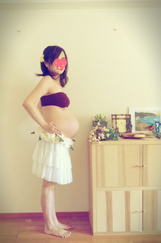 妊娠9ヶ月のお腹の写真 続 私の赤ちゃん