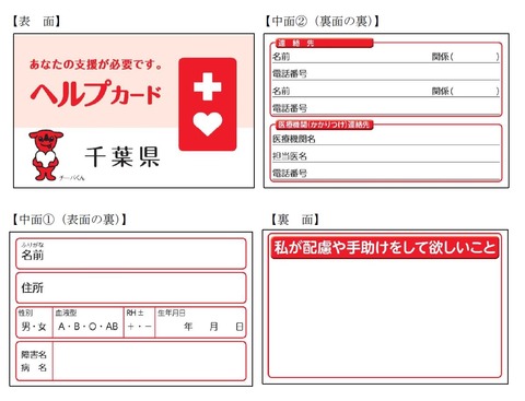 ヘルプカードデザイン