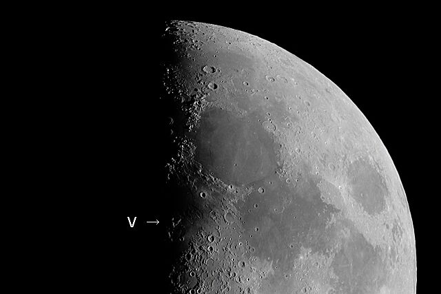 THE MOON 月面図 アルミ枠入り 庭先天体写真家？: 8月31日（JST）に撮影した月面