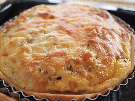 レンコンとツナのキッシュ