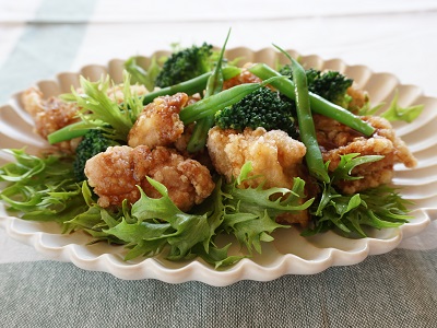 226鶏のから揚げバルサミコソース②