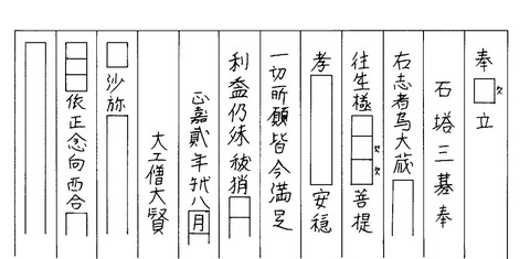 古城不明石塔残欠正嘉貮年銘宇城市19810813 (9)