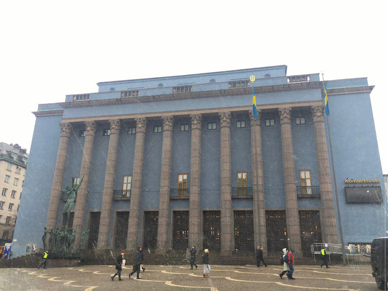 ノーベル賞授賞式前の会場周辺は意外に静か Stockholm Log