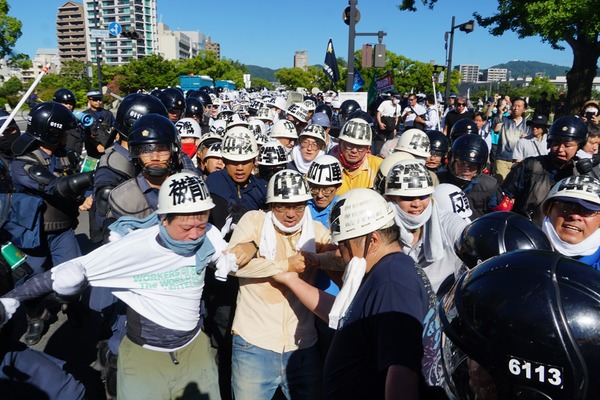 ８・６朝デモ⑬