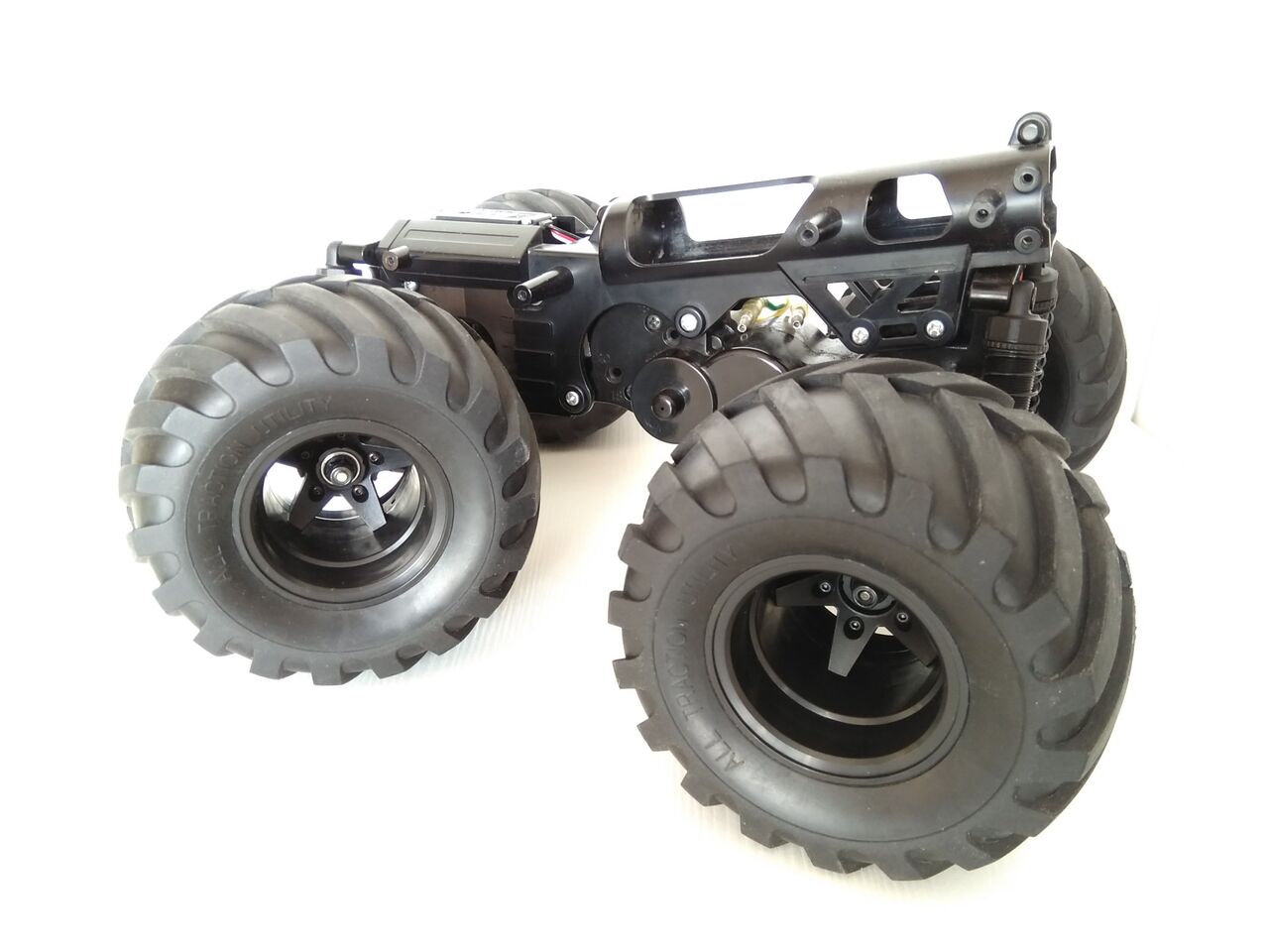 ☆タミヤ 用 ホイール ワイルド ウイリー2 用 WR-02 ブラック : GYAR