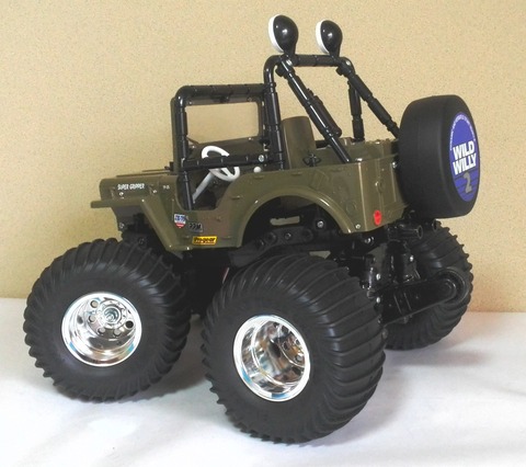 ワイルドウイリー2用レーシングラジアルタイヤ タミヤ RCC ワイルドウィリー2 Rタイヤ・ホイール（L・R）（共通