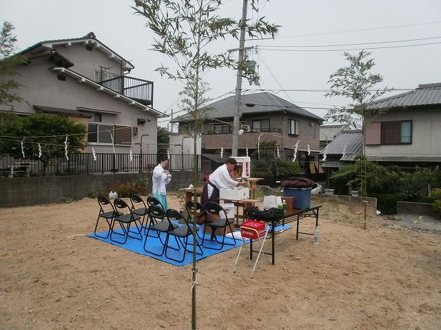 大阪府 交野市星田山手 にて地鎮祭 地鎮祭 会場設営 手配 ストラクション 大阪府 交野市星田山手 にて地鎮祭 地鎮祭 会場設営 手配 ストラクション