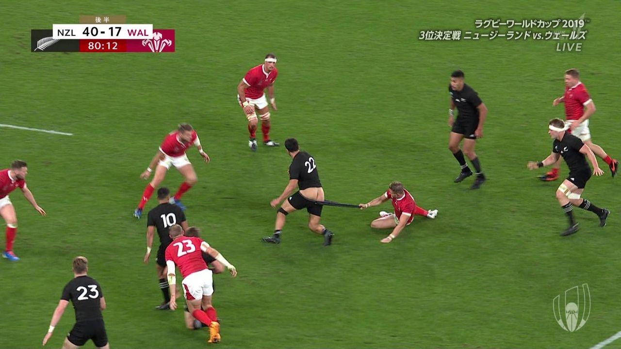 ラグビーワールドカップ3位決定戦 オールブラックスvs ウェールズ 反省会 ノックオンノックオン ラグビーまとめ