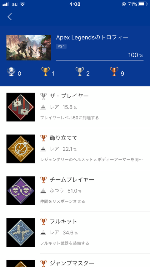 Apex Legendsトロフィーコンプ トロフィー求めて三千里 Apex Legendsトロフィーコンプ トロフィー求めて三千里
