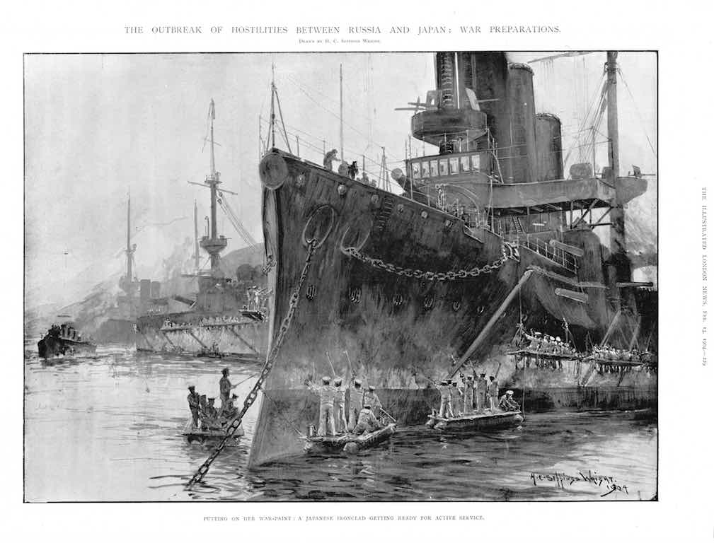 塗装風景 開戦直後の絵 軍艦三笠 考証の記録 塗装風景 開戦直後の絵 軍艦三笠 考証の記録